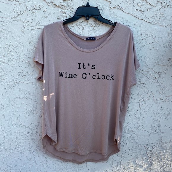 Tops - New! It's Wine O'Clock Women's Graphic Tee